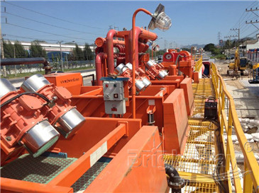 shale shaker and mud cleaner in HDD Mud System 
