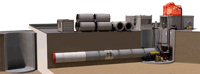 Typical Slurry Separation Plant Job Site presentation drawing