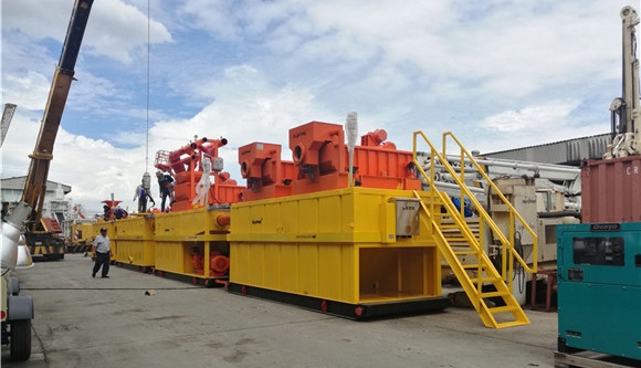 600GPM mud recycling system in Thailand 600GPM mud recycling system in Thailand