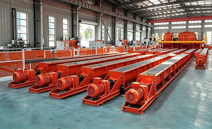 14 screw conveyors